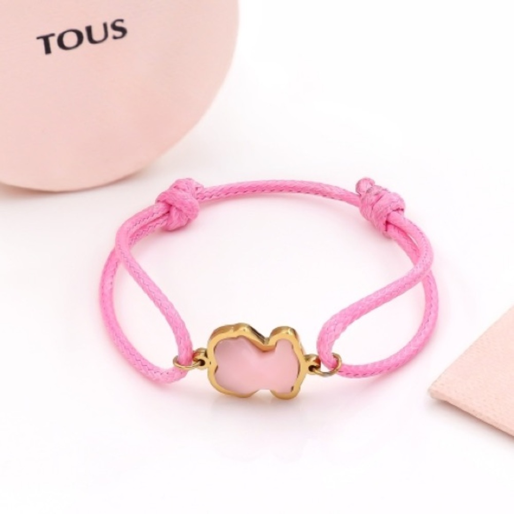 Bear Charm Braided Women's Bracelet